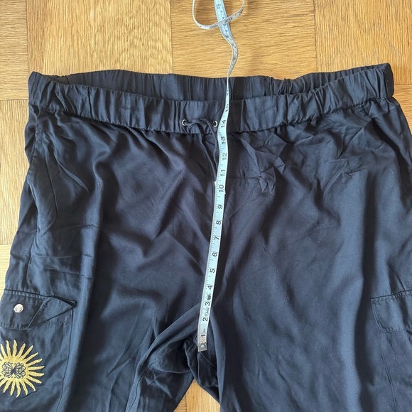 Never Fully Dressed Running Wild Black Cargo Pants Elastic Waist 20 - Picture 7 of 8